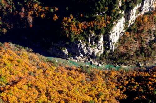 escalade verdon automne gorges